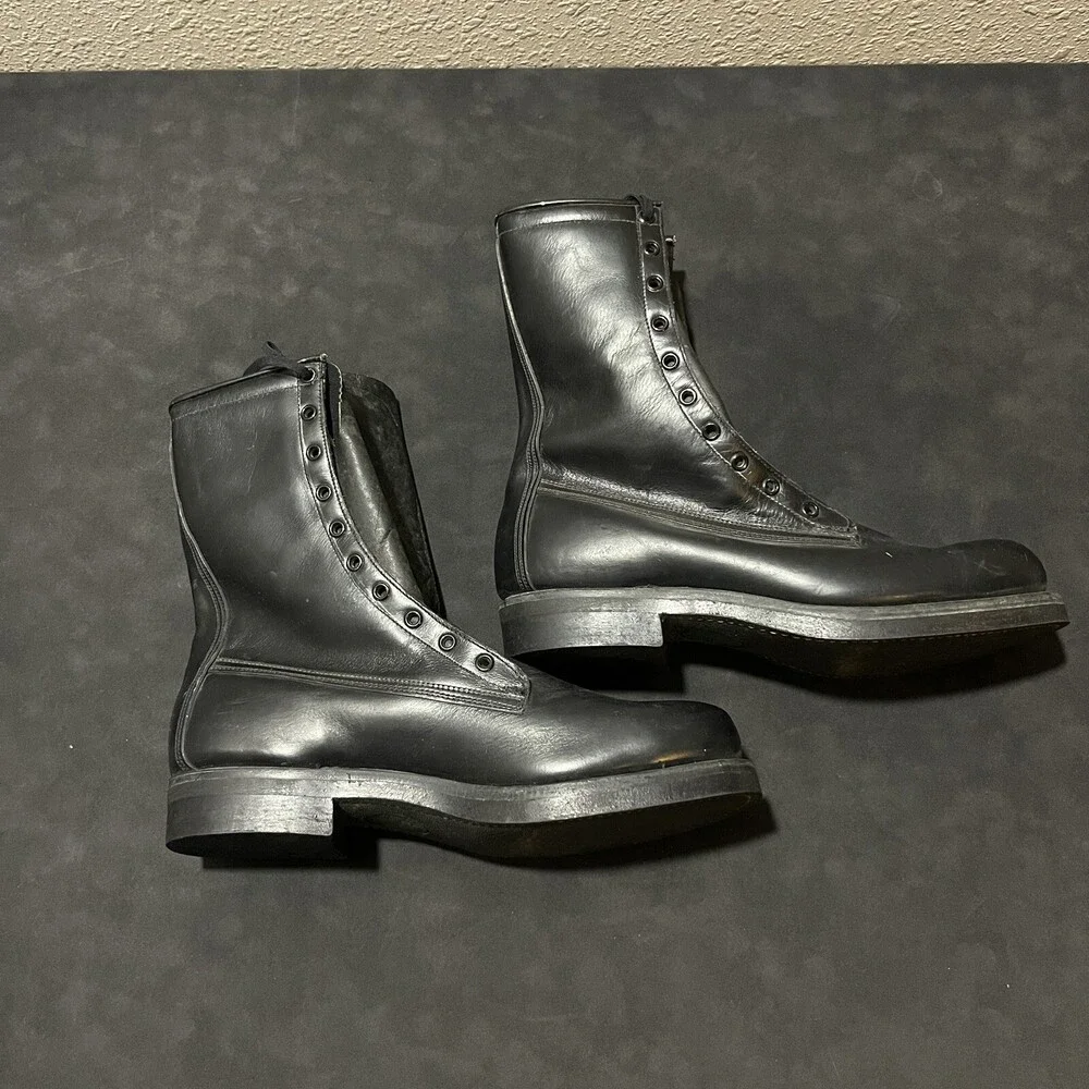 Vintage Chippewa Boots USAF Combat 1950s Air Force Base Leather Engineer Size 9